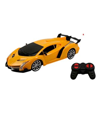 Şarjlı Işıklı Süper Sarı Spor Araba 218-A