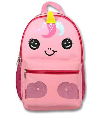 Unicorn Desenli Pembe Okul Çantası