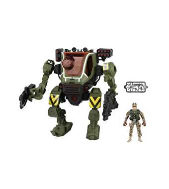 Special Combat Sesli Işıklı Askeri Robot Oyun Seti