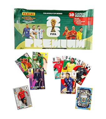 FIFA World Cup 2026 Adrenalyn XL Premium Trading Card 10’lu Paket