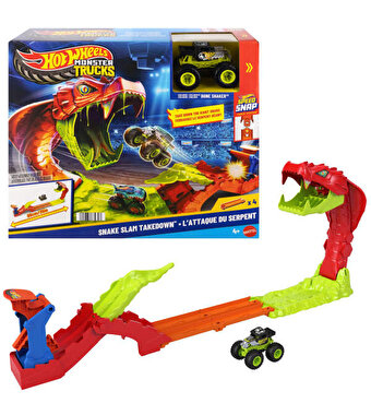 Hot Wheels Monster Trucks Snake Bite Güç Darbesi Oyun Seti JJN44