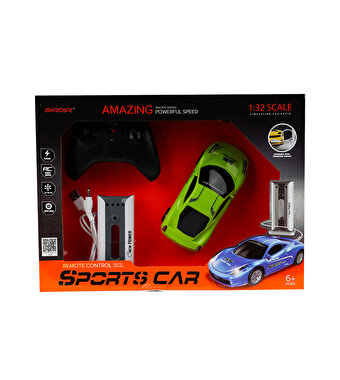 Şarj İstasyonlu Uzaktan Kumandalı Spor Yeşil Araba