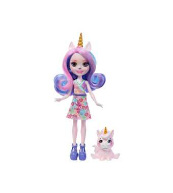 Enchantimals Popüler Karakter Bebekler Ulia Unicorn ve Pacifica HRX84