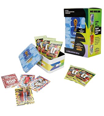 FIFA World Cup 2026 Adrenalyn XL Trading Card Metal Kutu Mavi