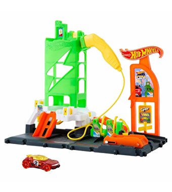 Hot Wheels Elektrikli Araç Şarj İstasyonu Oyun Seti HTN79