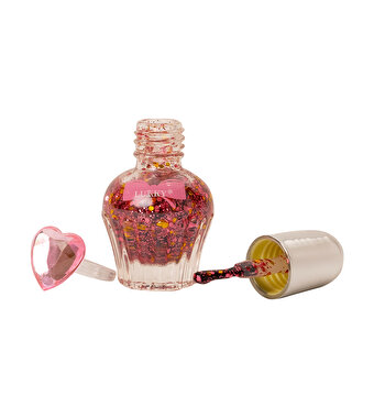 Lukky Su Bazlı Parlak Pembe Konfeti Soyulabilir Oje