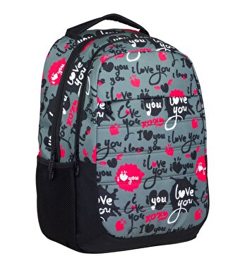 Cennec Sırt Çantası Siyah I Love You 136