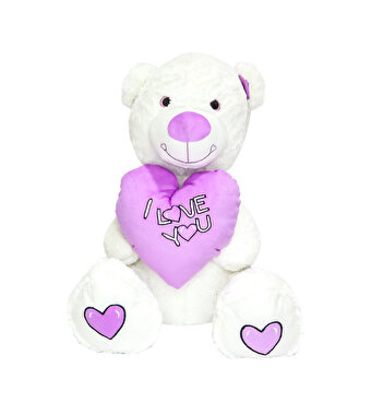 Kalpli I Love You Ayıcık Mor