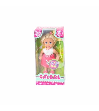 Sevimli Mini Bebek Kumral Tekli Tavşanlı Elbise