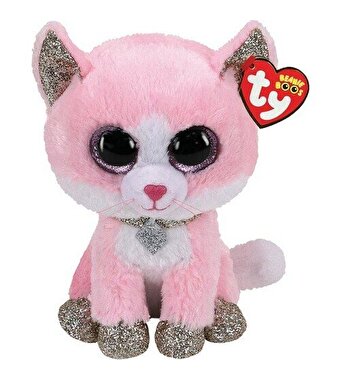 Ty Beanie Boo Fiona Pembe Kedi 15 cm.