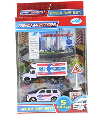Mega Metal Ambulans Seti 5 Parça