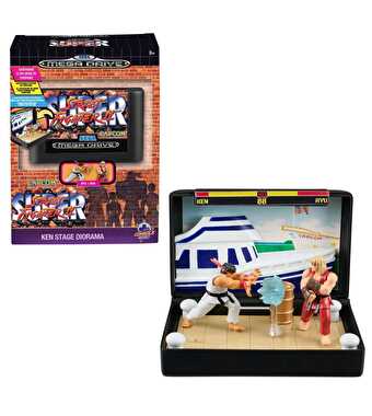 Console Heroes Super Street Fighter II Ken Stage Koleksiyon Dioraması