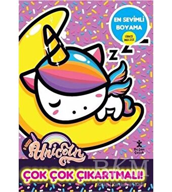 I Love Unicorn En Tatlı Boyama - Çok Çok Çıkartmalı!