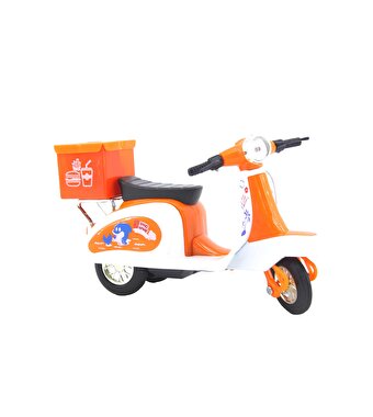 Kutulu Die Cast Turuncu Kurye Motor