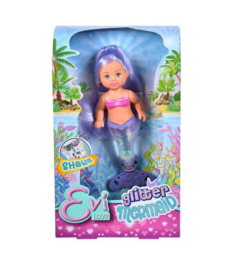 Evi Love Glitter Mermaid Mor Saçlı