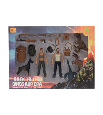 2'li Figürlü Dinozorlu Savunma Seti