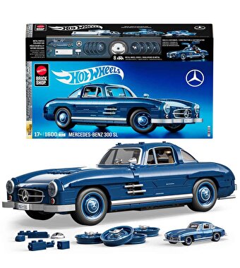 Hot Wheels Premium Serisi Mercedes Benz 300 SL Araba 1600 Parça HWW25