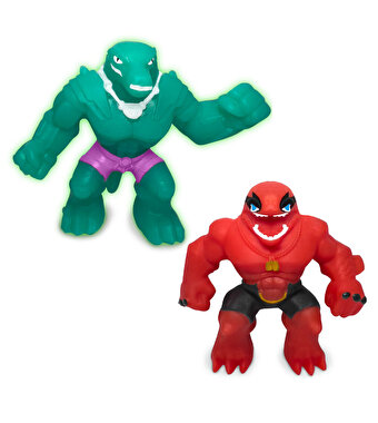 Elastikorps Fighters İkili Paket 7 Cm Kaiman vs Orka