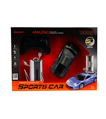 Şarj İstasyonlu Uzaktan Kumandalı Spor Gri Araba