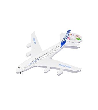 Diecast Çek Bırak Airbus Uçak Mavi