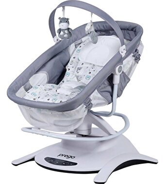 Prego Yummy Kumandalı Elektrikli Beşik Gri