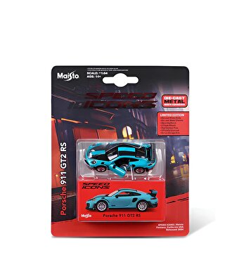1:64 Speed Icons Koleksiyon Araçlar Porsche 911 GT2 RS Turkuaz
