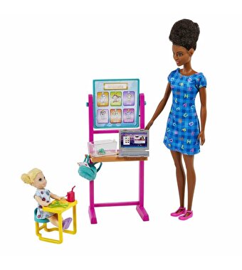 Barbie Ben Büyüyünce Oyun Setleri Öğretmen Siyah Saçlı HCN20