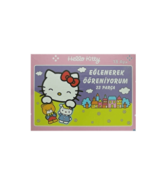 Hello Kitty Puzzle 23 Parça Eğlenerek Öğreniyorum