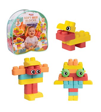 Oyuncak Çantalı Soft Maxi Bloklar 41 Parça