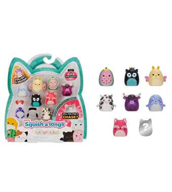 Squishmallows Squish-A-Longs 8 Figür + Yüzük Seti S2 Seri 1