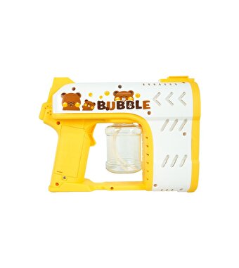 Bubble Blaster Işıklı ve Müzikli Çift Çıkışlı Köpük Tabancası Sarı