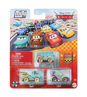 Cars Mini Karakter Arabalar Üçlü Paket JJW62