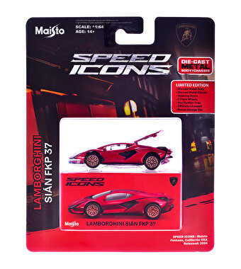 1:64 Speed Icons Koleksiyon Araçlar Lamborghini Sian Fkp 37 Kırmızı