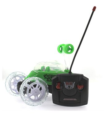 Zıppır Kumandalı Akrobat Araba Yeşil