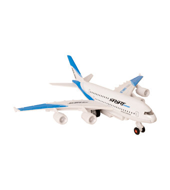 Çek Bırak Die Cast Uçak A380 Mavi
