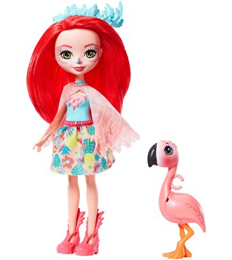 Enchantimals Popüler Karakter Bebekler Flamingo Bebek ve Slash GFN42