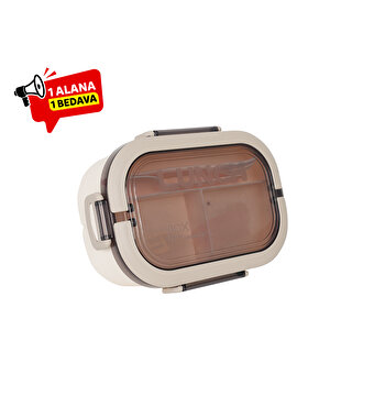 Meysa iki Hazneli Beslenme Kabı Krem