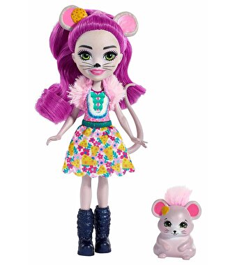 Enchantimals Popüler Karakter Bebekler Mayla Mouse ve Fondue FXM76