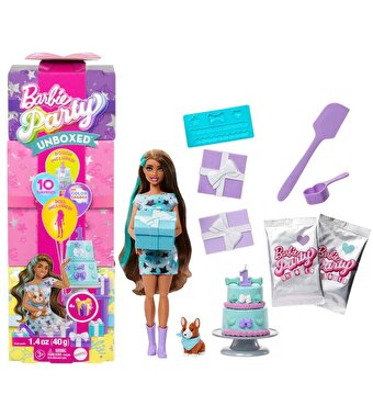 Barbi̇e Party Unboxed Köpeğimin Doğum Günü Serisi̇ JFG72