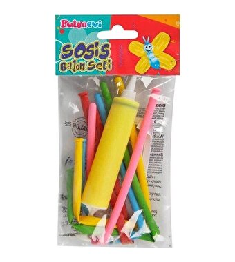 Sosis Şekilli Balon Seti Sarı