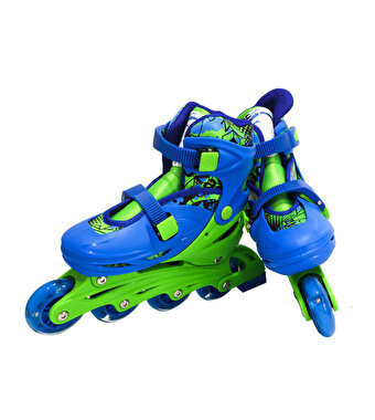 Işıklı Paten Mavi Yeşil M Beden 35-38