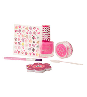 Lukky Soyulabilir Pembe Ojeli Tırnak Tasarım Seti