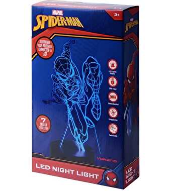Marvel Spider-Man 3D Dokunmatik LED Gece Lambası