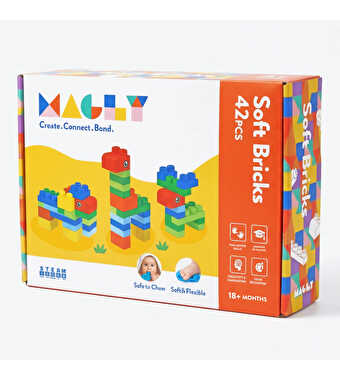 Magly Soft Bricks Yumuşak Yapı Bloklar 42 Parça