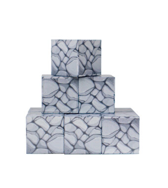 Magnivity Manyetik Bloklar Gri Taş Blok 9 Parça