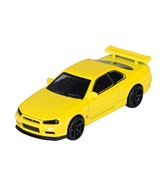 Majorette Japan Serisi Premi̇um Arabalar NIissan Skyline GT-R (R34) Sarı
