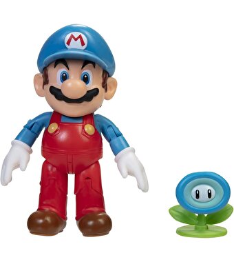 Ni̇ntendo Super Mari̇o Fi̇gürü Buz Mari̇o Ve Çi̇çek10 Cm