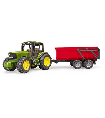 Bruder John Deere Traktör+ Kırmızı Römork 6920