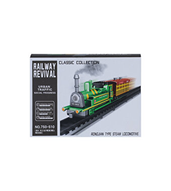 Railway Revival Classic Collection Maket Tren Seti Rongjian Type Steam Locomotive