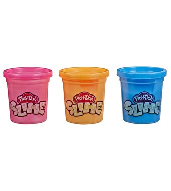 Play-Doh Slime 3lü Hamur Mavi-Pembe-Turuncu E8810